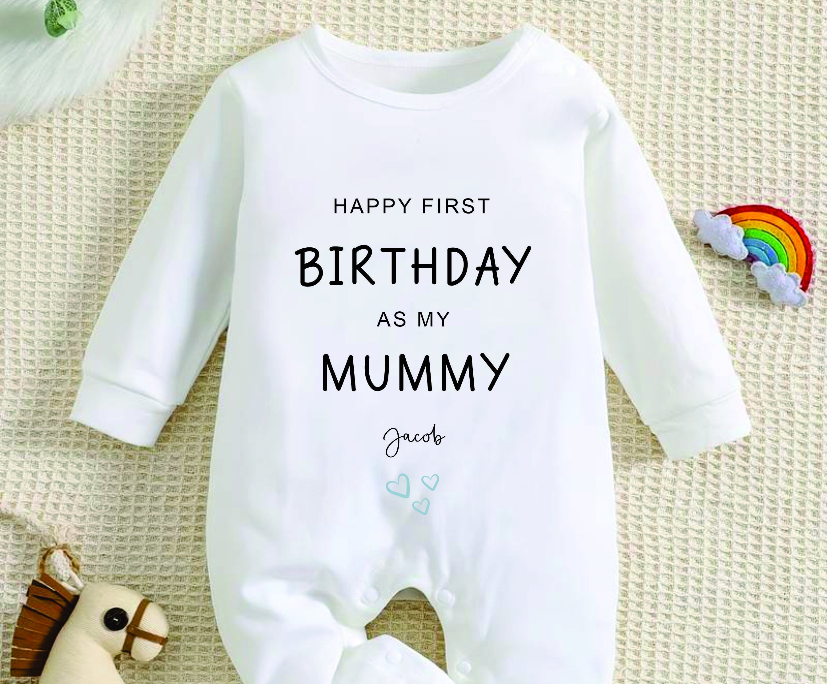 Happy birthday 2025 mummy baby outfit