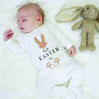 Personalised My First Easter Sleepsuit Baby Girl / Boy Outfit First Easter 1st Easter - Easter