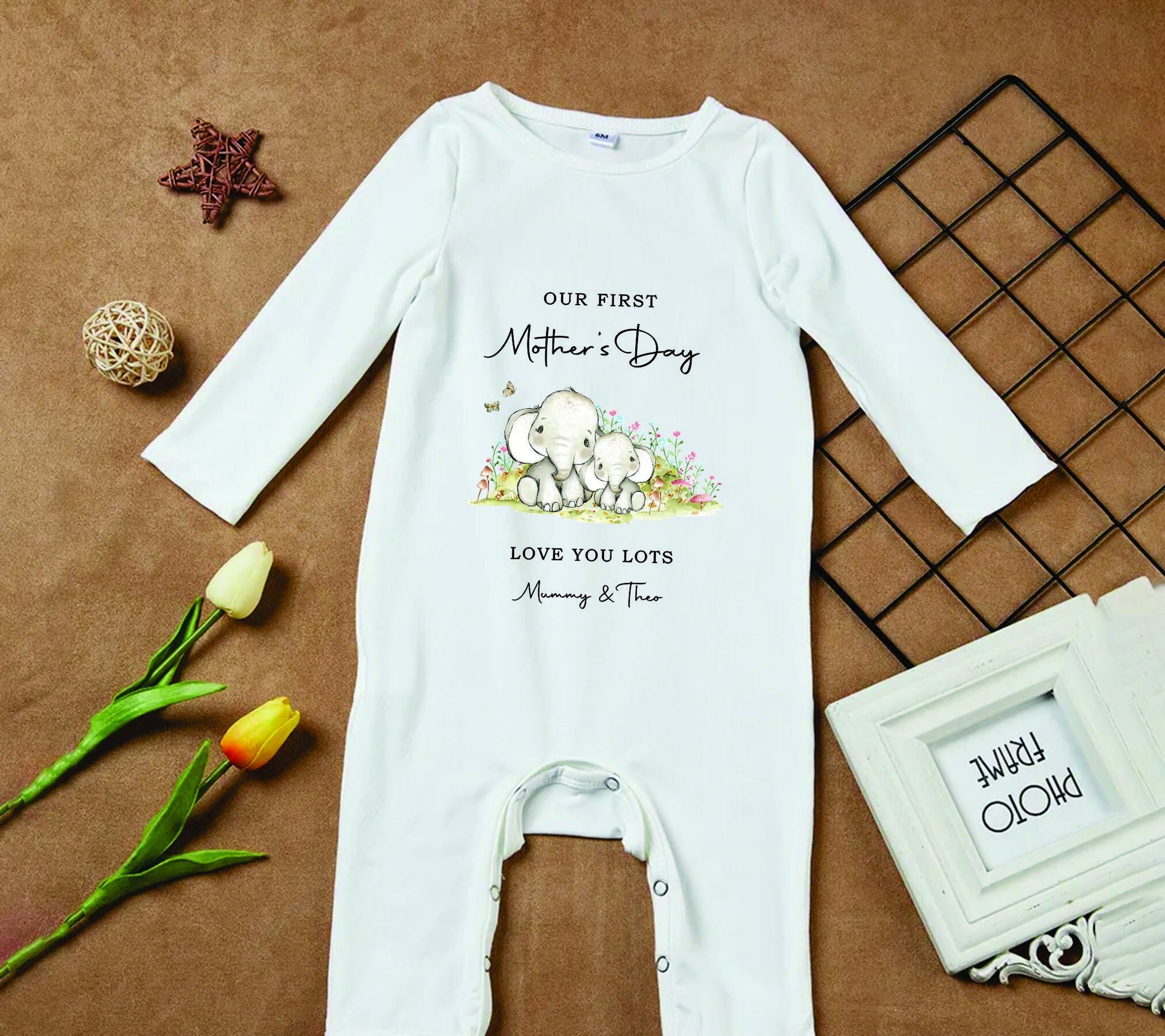 Our First Mother's Day Together Baby Girl Outfit (First Mother's Day 1st Mother's Day Mummy Mum Mother's Day l New Mum Gift | Love My Mum)