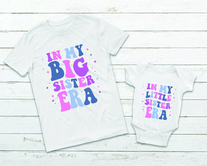 In My Big Sister Era, In My Little Sister Era T-shirt - Big Sister T-shirt - Little Sister T-shirt - Matching Sibling T-shirts