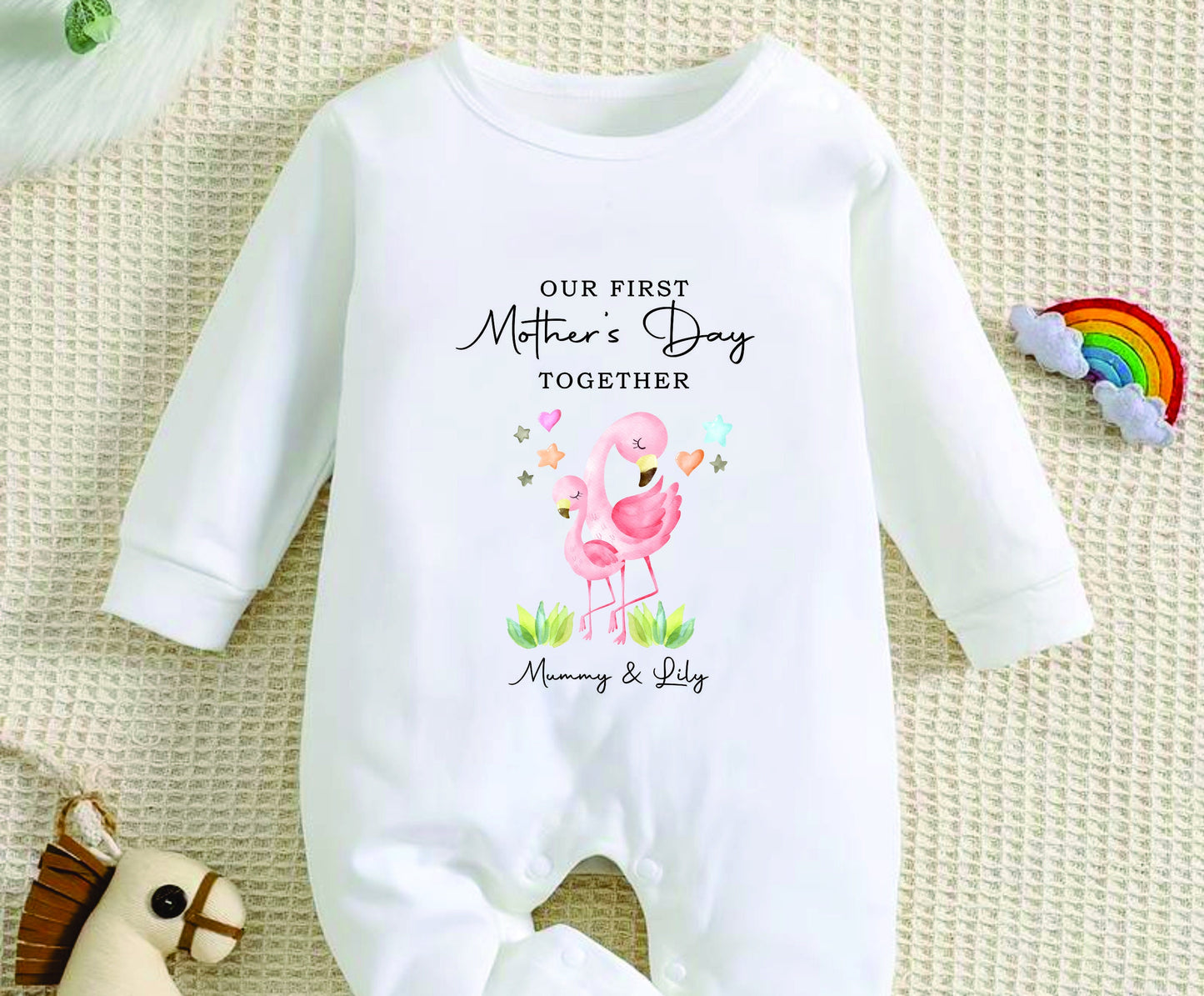 Our First Mother's Day Together Baby Girl Outfit (First Mother's Day 1st Mother's Day Mummy Mum Mother's Day l New Mum Gift | Love My Mum)