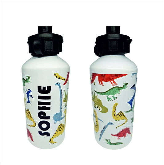 Personalised Dinosaur Kids Water Bottle l back to school drinks bottle